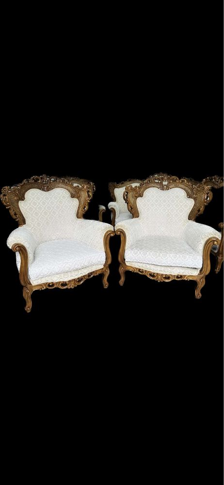 Диван и 2 кресла барокко, мягкая мебель, Италия