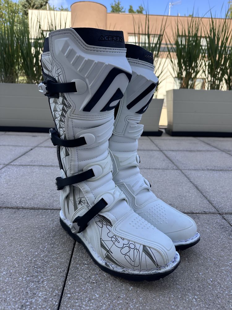 Buty motocyklowe Acerbis Shark Biale Nowe