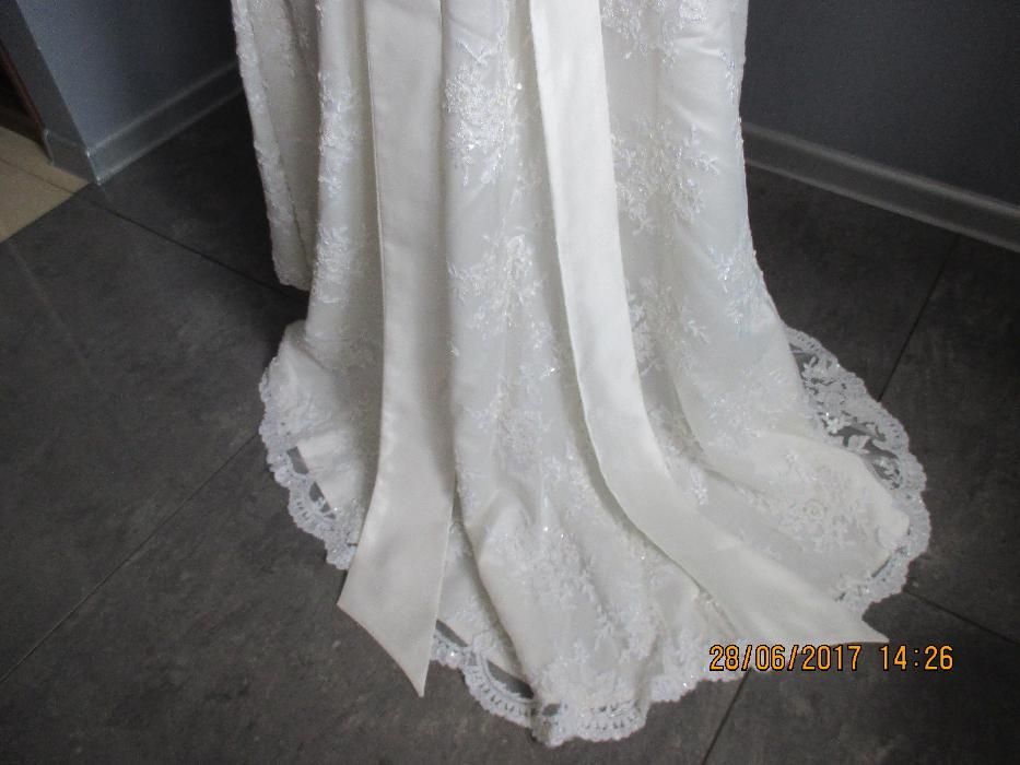 Jedyna, wyjątkowa suknia ślubna Ecru - rozmiar 38