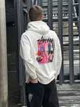 Мужское худи Stussy в белом цвете