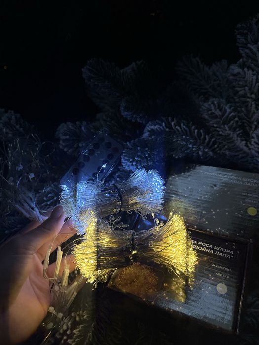 Гірлянда Роса Штора “Хвойна Лапа”