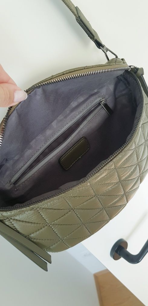 Torebka/nerka Paolo Bags, khaki, ekoskóra