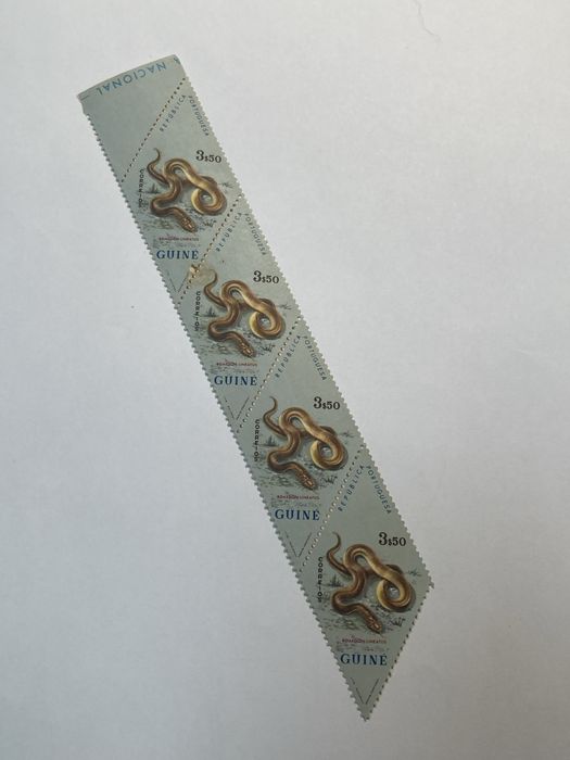 Selos da Guiné, Série Cobras/Reptéis, Não Usados