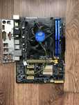 I5-4590 процесор/Kingston Hyper X Blu 8 GB/Asus H81/кулер/заглушка