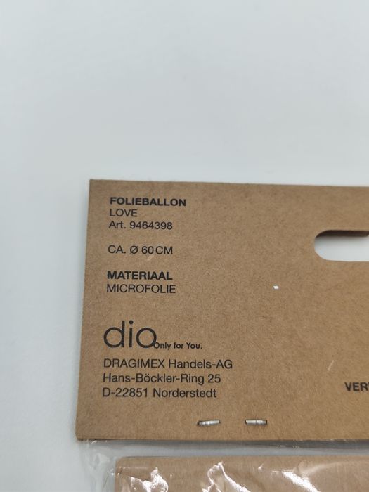 Balon foliowy LOVE ok. 60 cm nowy zapakowany