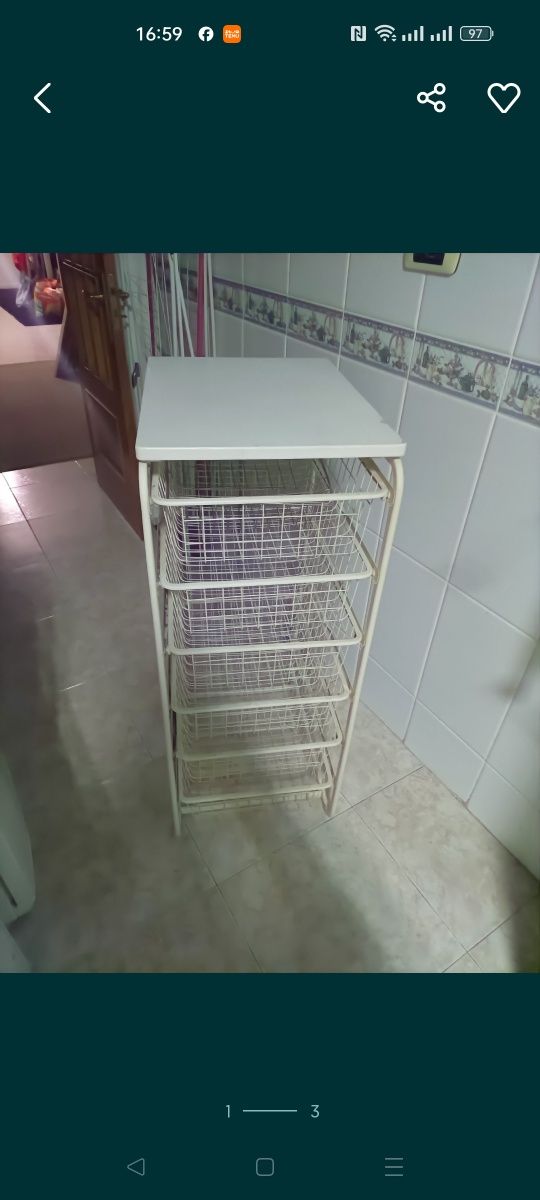 Vendo organizador com 6 prateleiras