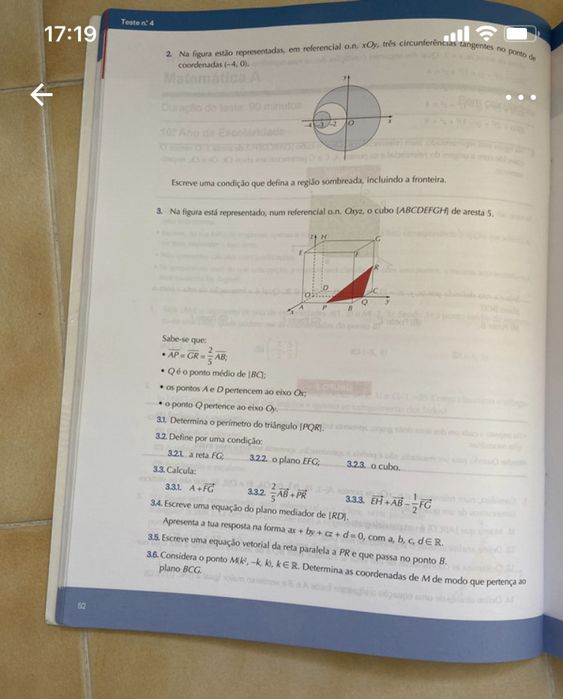 Caderno de atividades de Matemática A Expoente 10