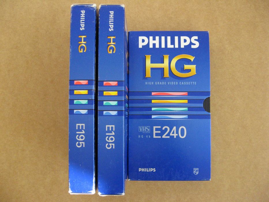 Kasety video VHS Philips 3 sztuki