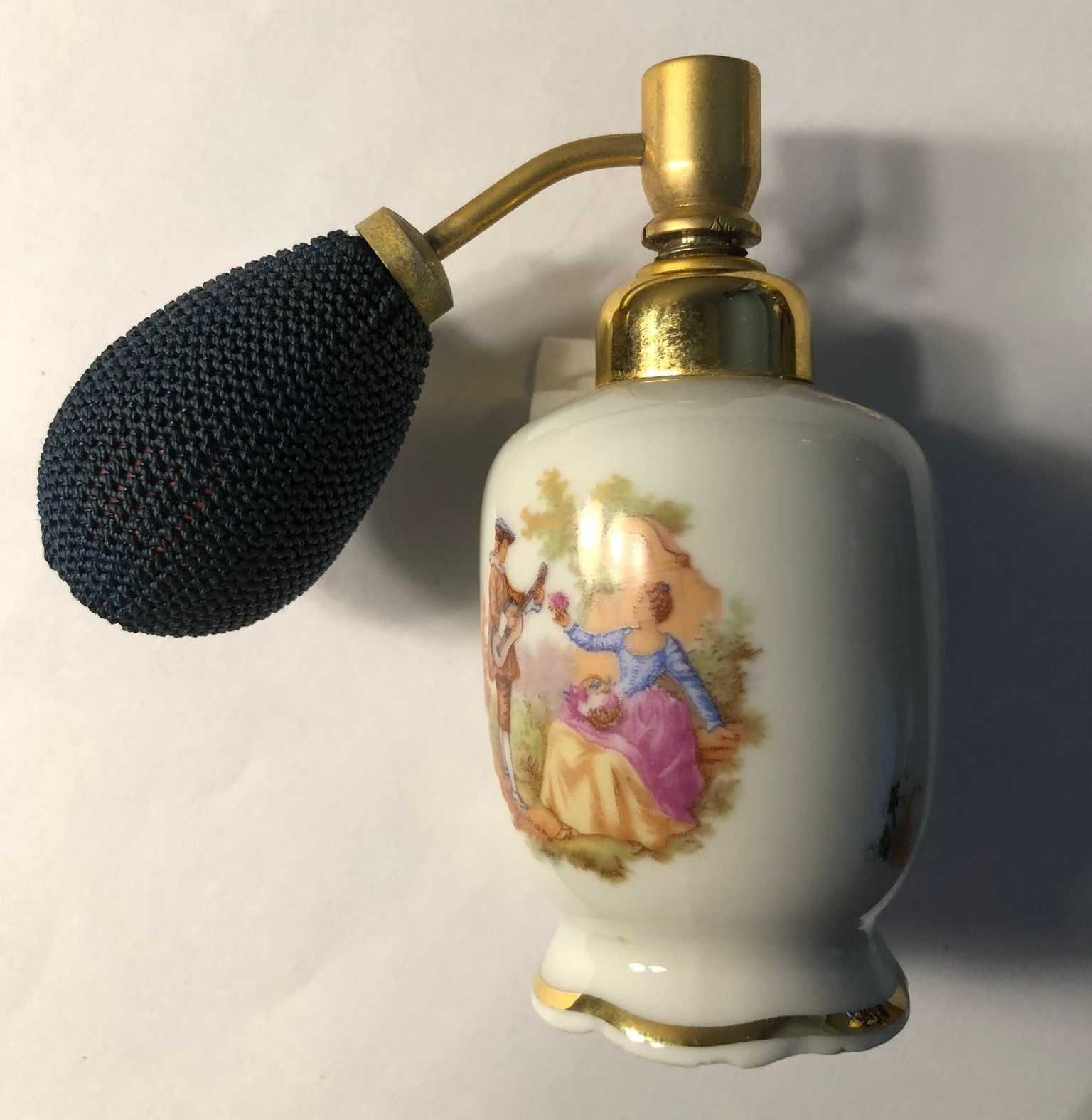 Vaporizador de Perfume em Porcelana V.B. Limoges - anos 50