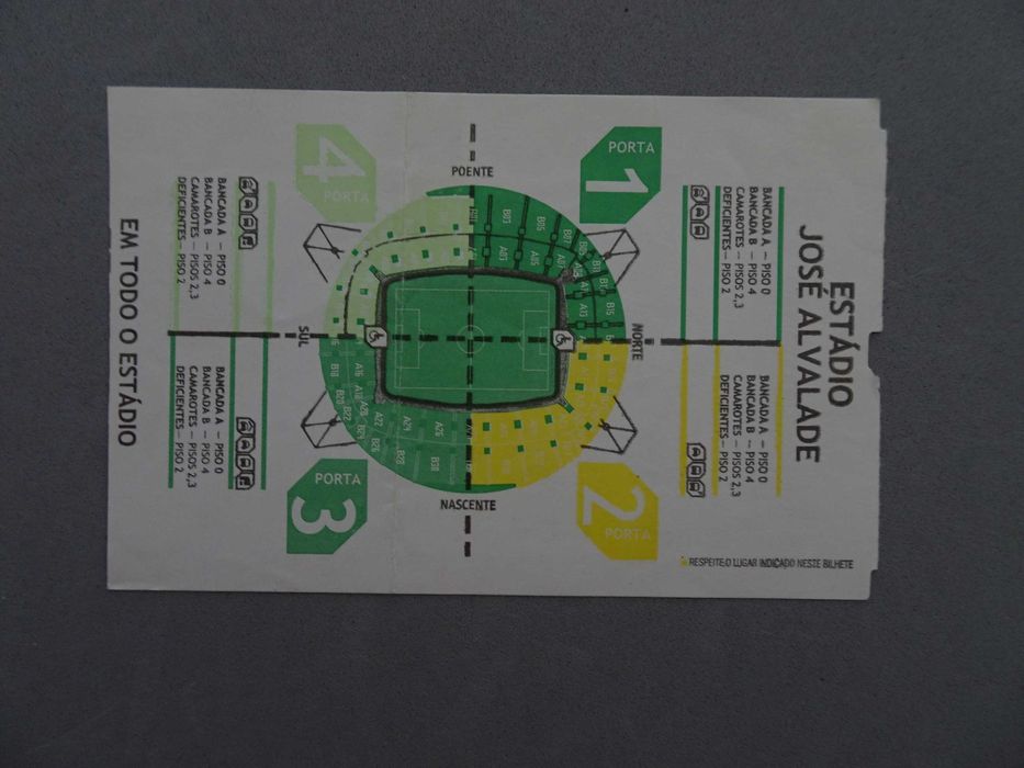 Bilhete futebol Sporting Gençlerbirligi SK 27 novembro 2003