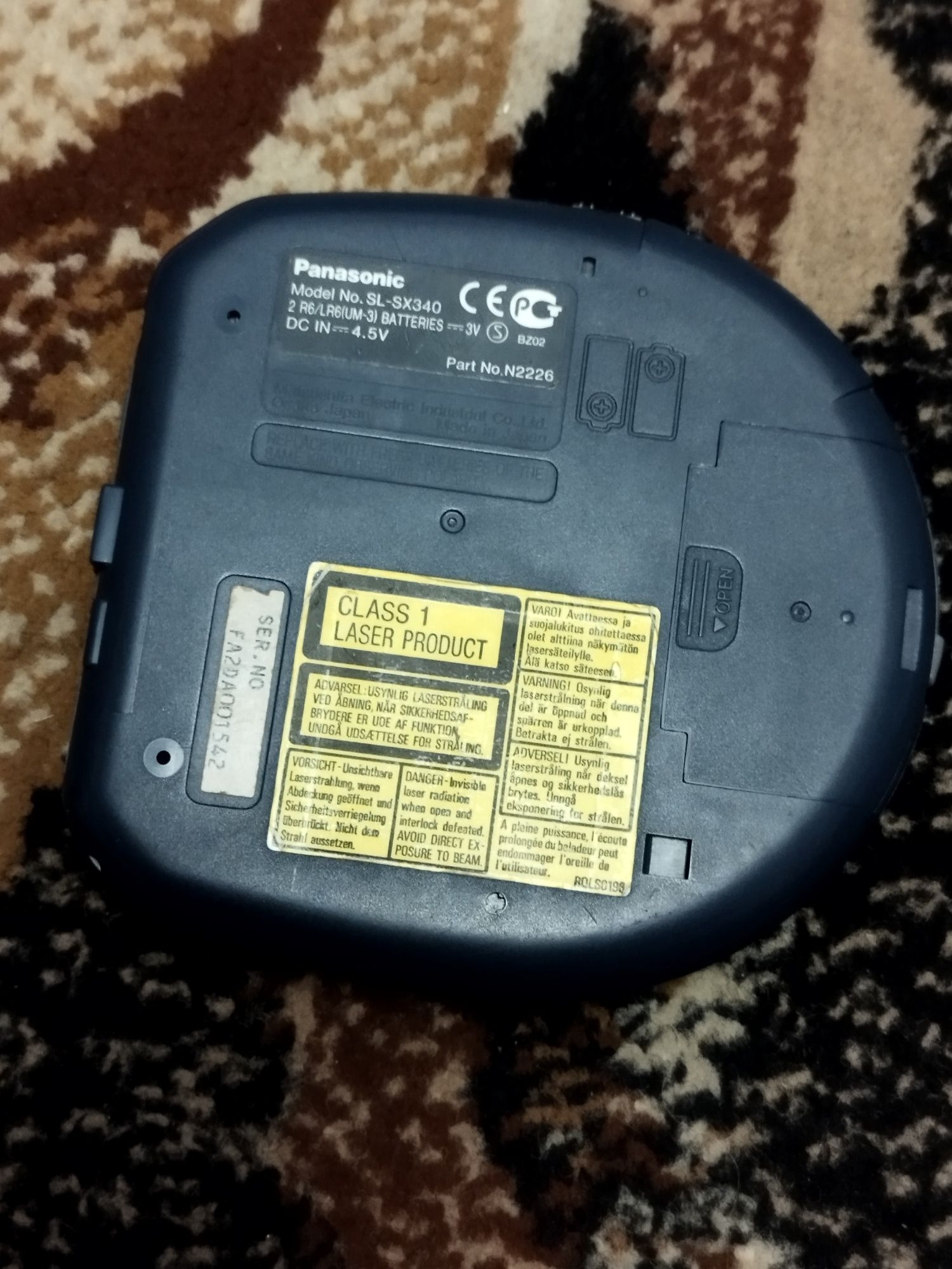 Discman Panasonic SL-LX340
