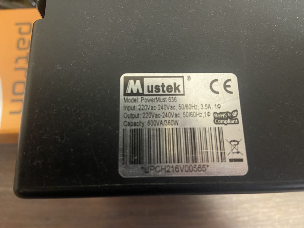 Упс ups бесперебойник питания 600А mustek 636 АКБ батарея фильтр