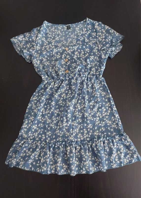 Vestido Azul de Verão Shein