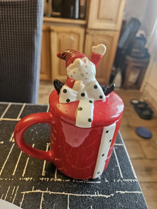 Świąteczny kubek z Mikołajem