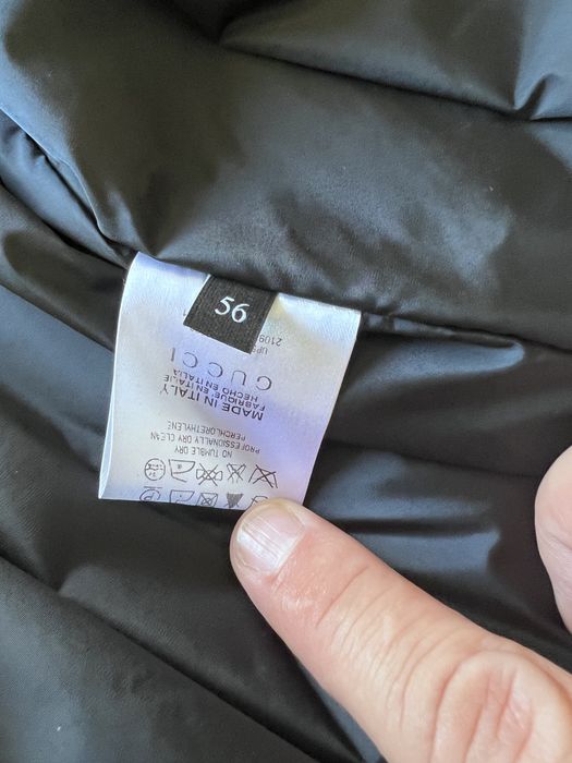 Casaco Gucci Blue Shiny Nilon Bomber - L (56)