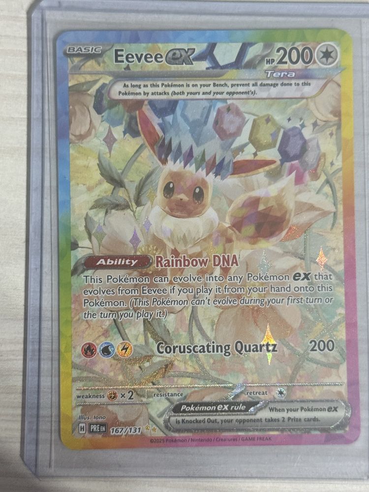 Pokemon Prismatic Evolutions Eevee Ex 167/131 SIR