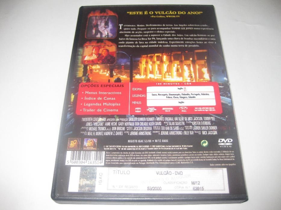 DVD "Vulcão" Com Tommy Lee Jones/Novo!