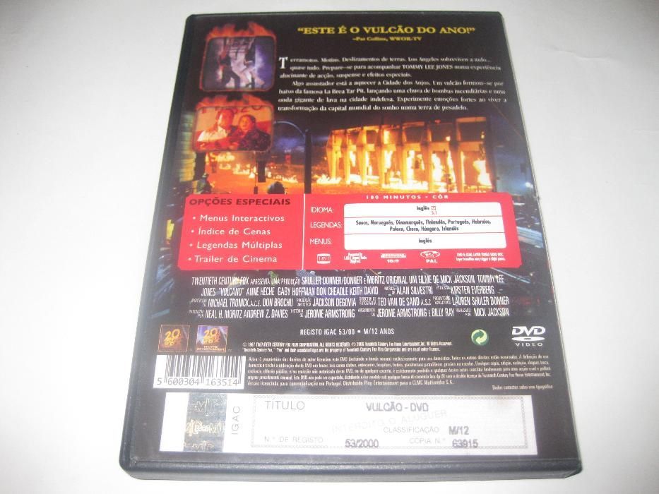 DVD "Vulcão" Com Tommy Lee Jones/Novo!