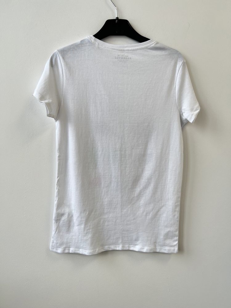 Reserved t-shirt dziecięcy biały r.140