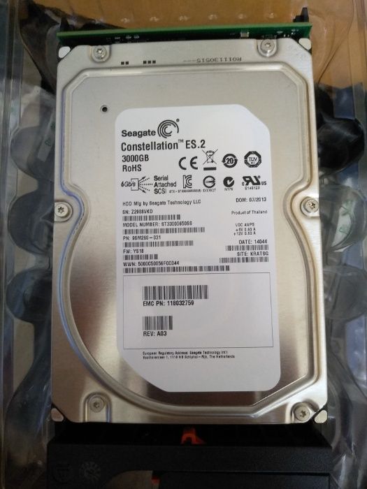 Новий диск EMC 3TB 7.2K 3.5in 6G SAS HDD VNXe 3100&3150 (V2-PS07-030U)