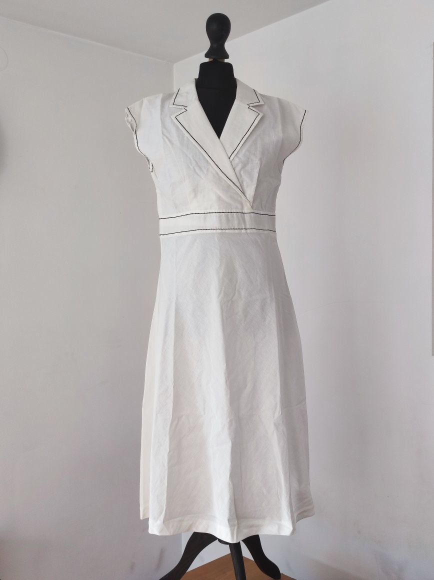 Sukienka biała wiosna/lato 2023