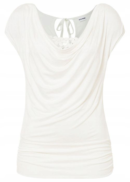 B.P.C bluzka t-shirt śmietanka koronka 36/38.