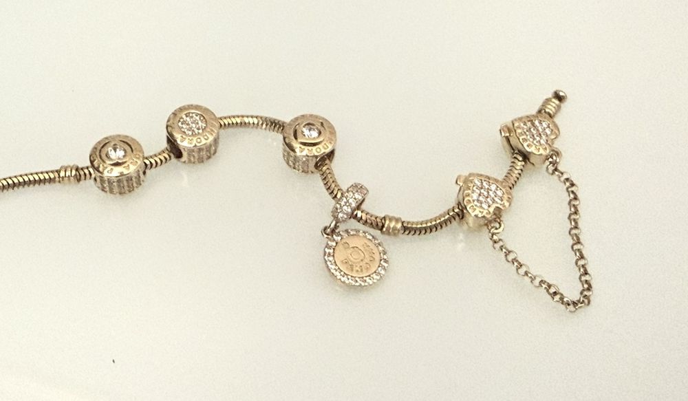 Złoty Charms wiszący próba złota 585 14 K