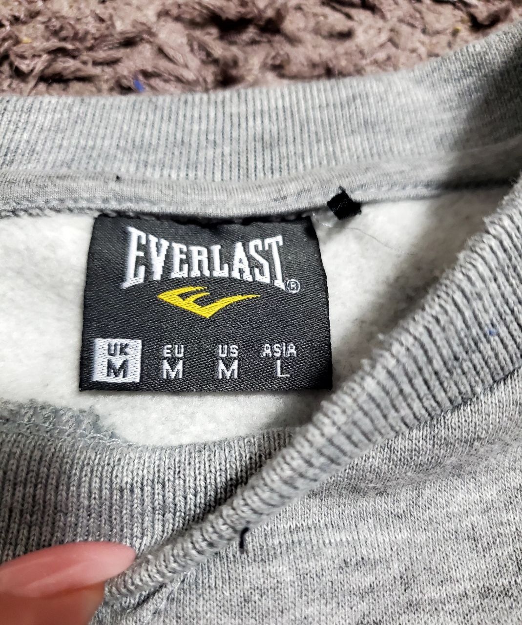 худи Everlast серое