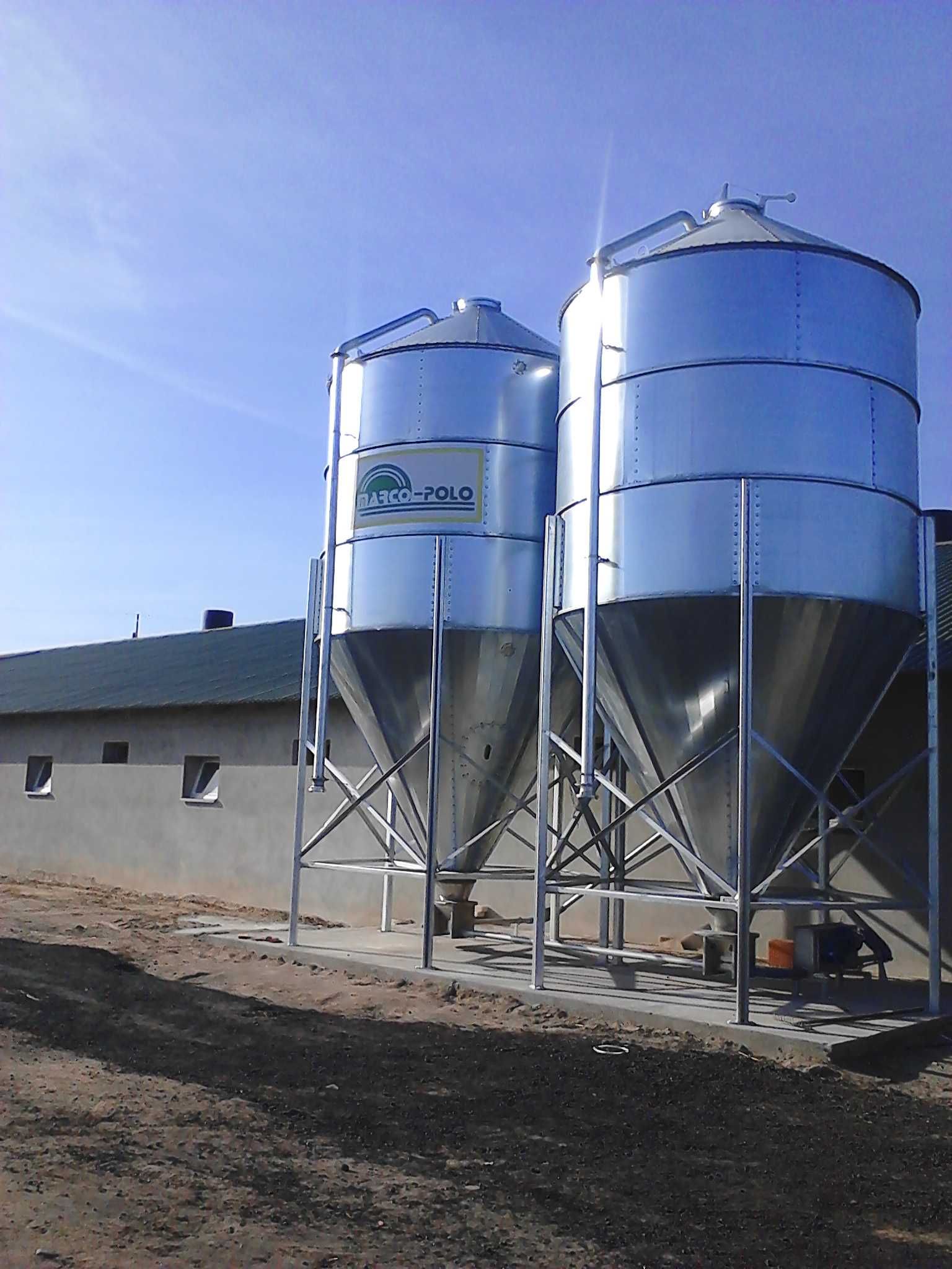 Silos zbiornik silos paszowy zbożowy 30ton 36t 20t 15t + STAWIANIE HDS