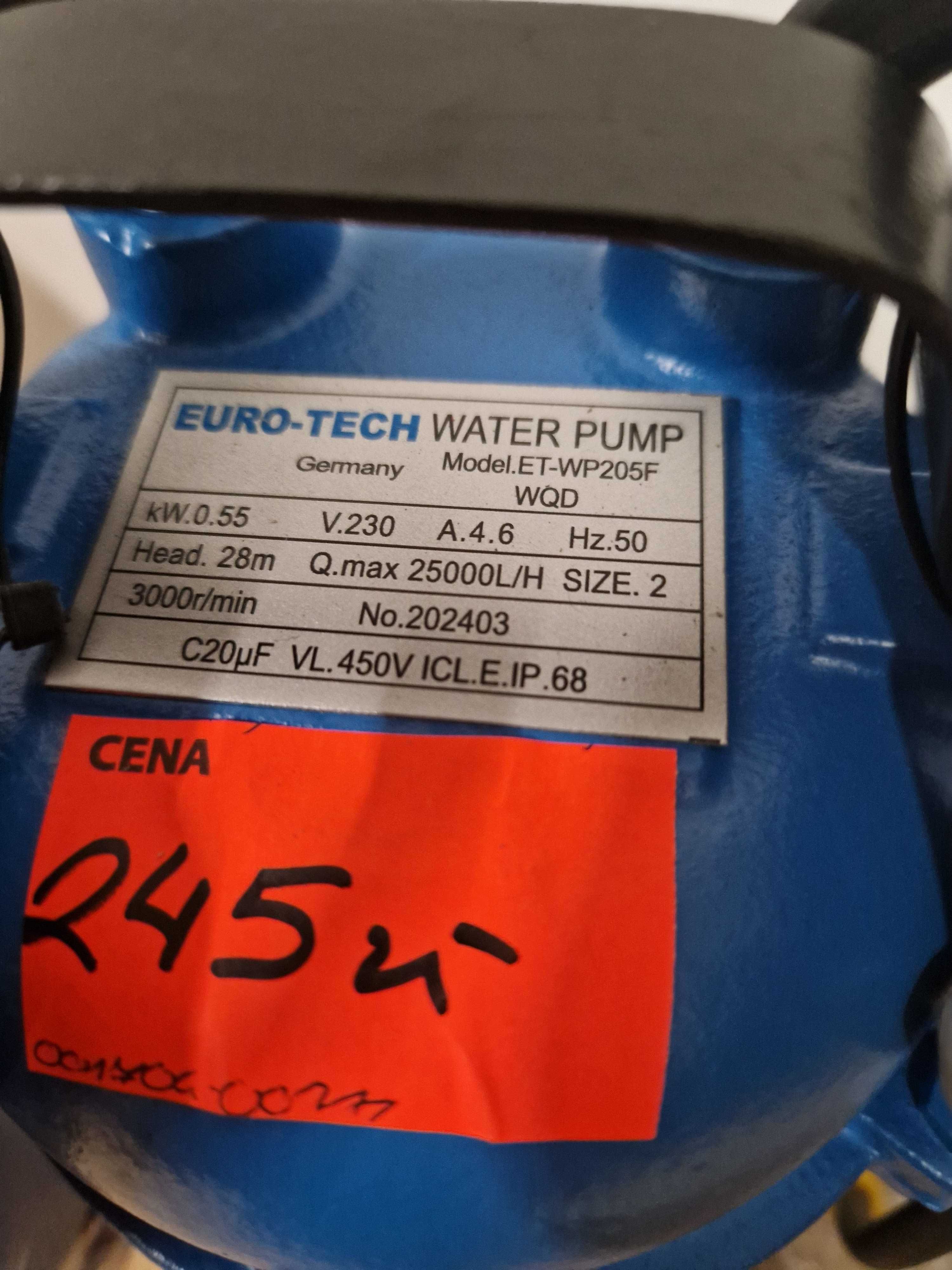 Pompa powierzchniowa Eurotech Et-Wp205F 3750 wat pływak