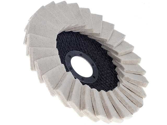 Tarcza Lamelka filcowa Wachlarzowa do polerowania POLERSKA 125M
