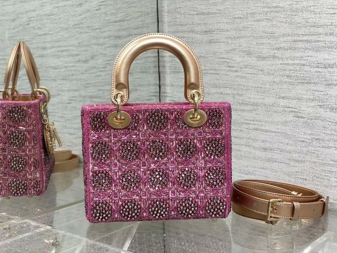 CHRISTIAN DIOR® Luksusowa torebka skórzana ekskluzywna torba LADY DIOR