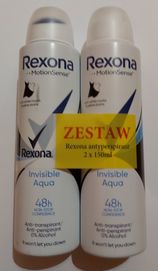 Dezodorant (antyprespirant) Rexona Women Invisible Aqua (2x150 ml zest