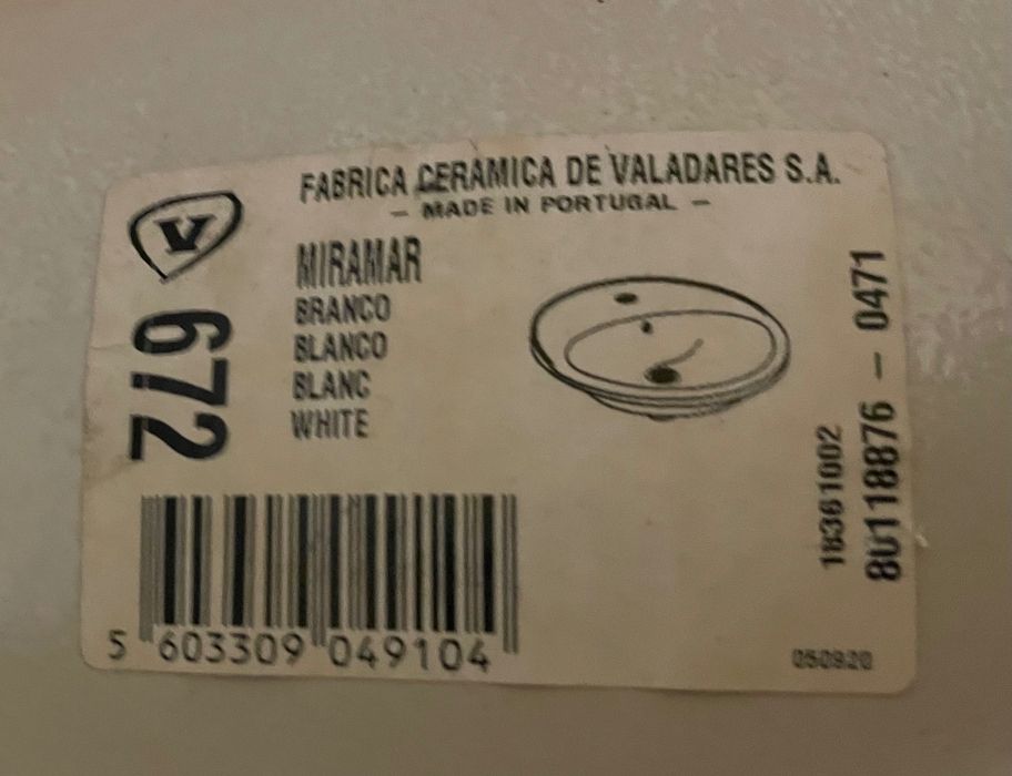 Lavatório Valadares - Branco