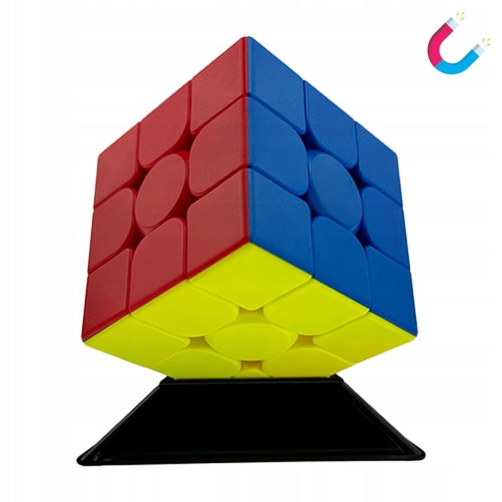 Magnetyczna Kostka Moyu 3x3x3 Wyregulowana Szybka Kostka + Podstawka