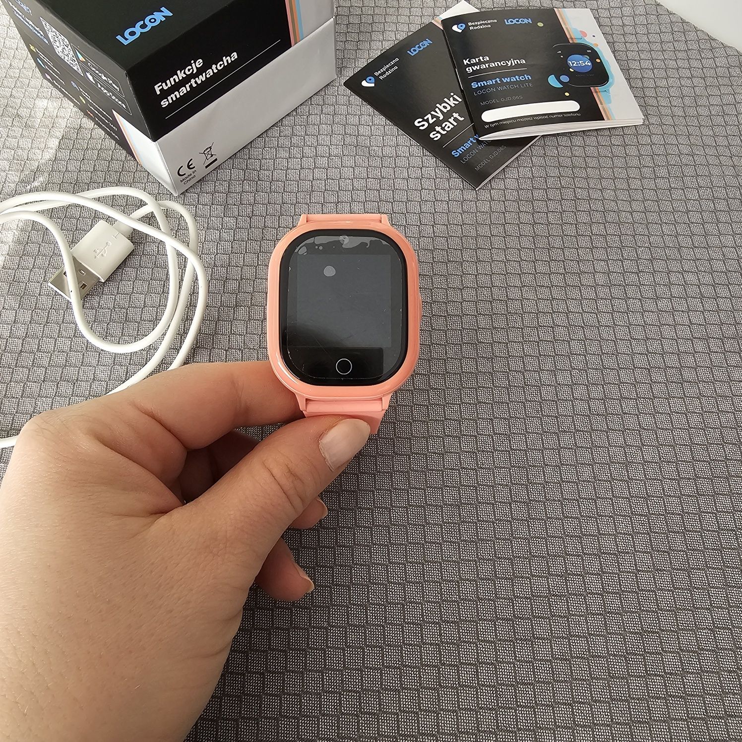 Zegarek smartwatch różowy