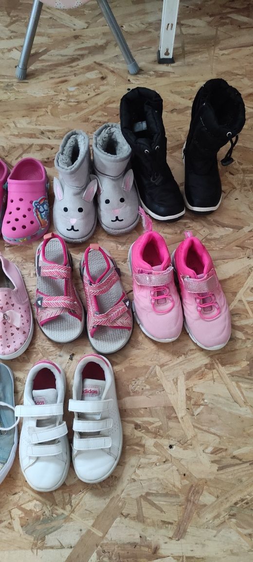 Buty dziecięce 11 par klapki adidasy kozaki gumiaczki rozmiar 28-29-30
