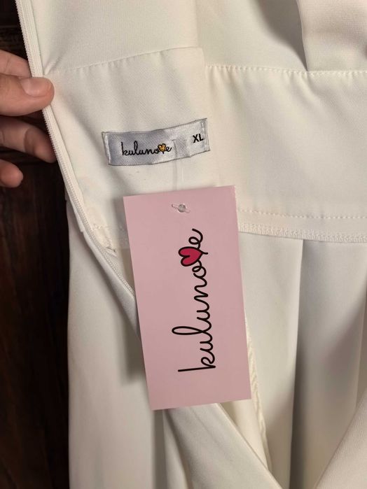 nowa sukienka ślubna ecru