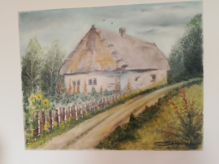 Obraz domek na wsi