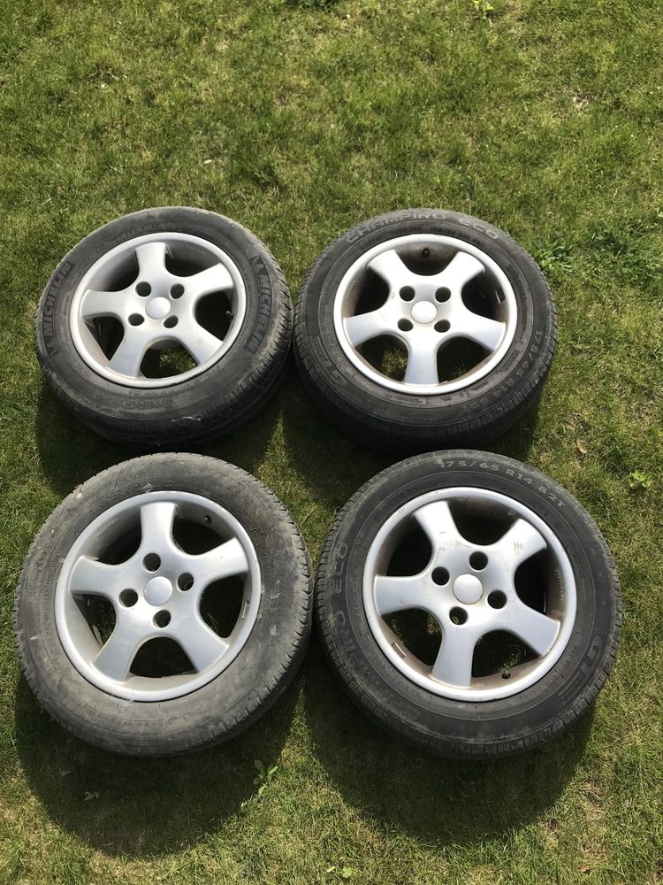 Koła felgi aluminiowe 6jx14h2 / opony 175/65 r14