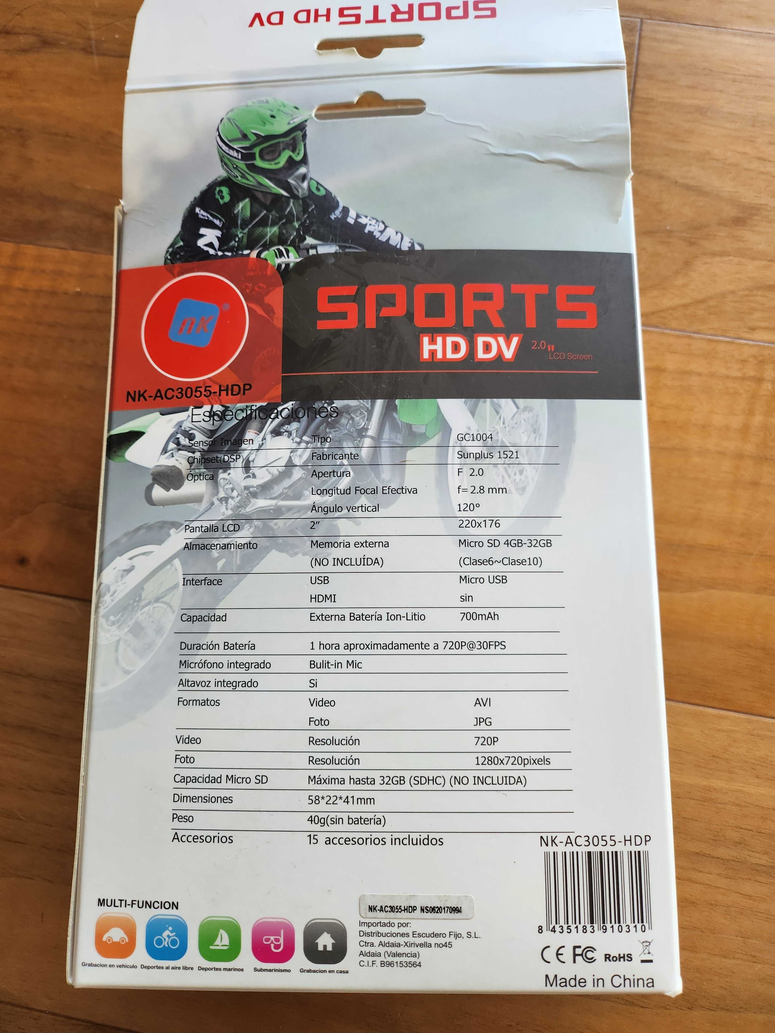 Câmera desportiva NK-AC3055-HDP
