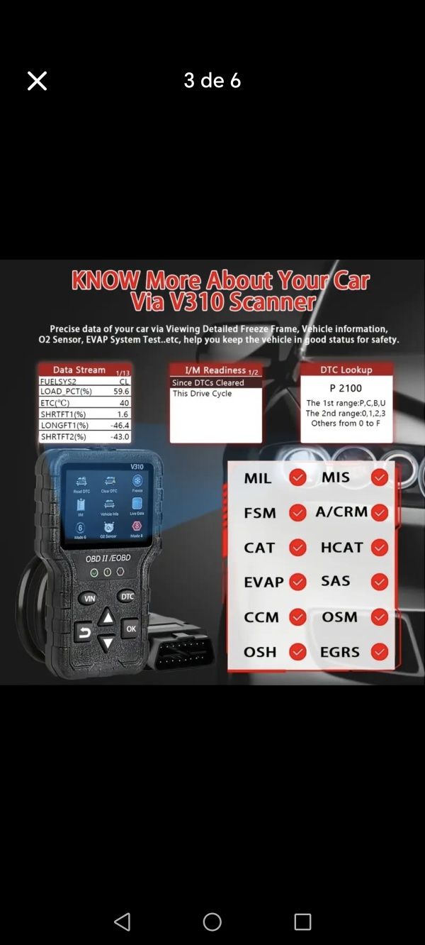 Ferramenta de diagnóstico OBD2