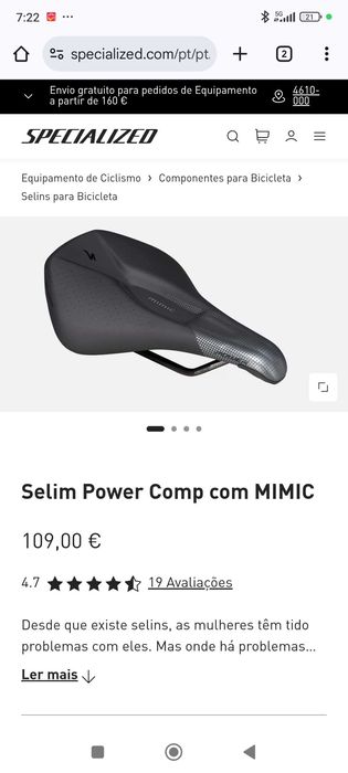 Selim bicicleta Specialized MIMIC ORIGINAL