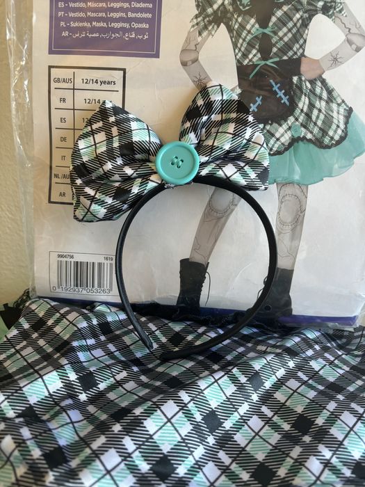 Disfarce menina Dark Doll 12/14 anos Novo