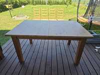 Stół drewniany, 4 krzesła Ikea Stornas