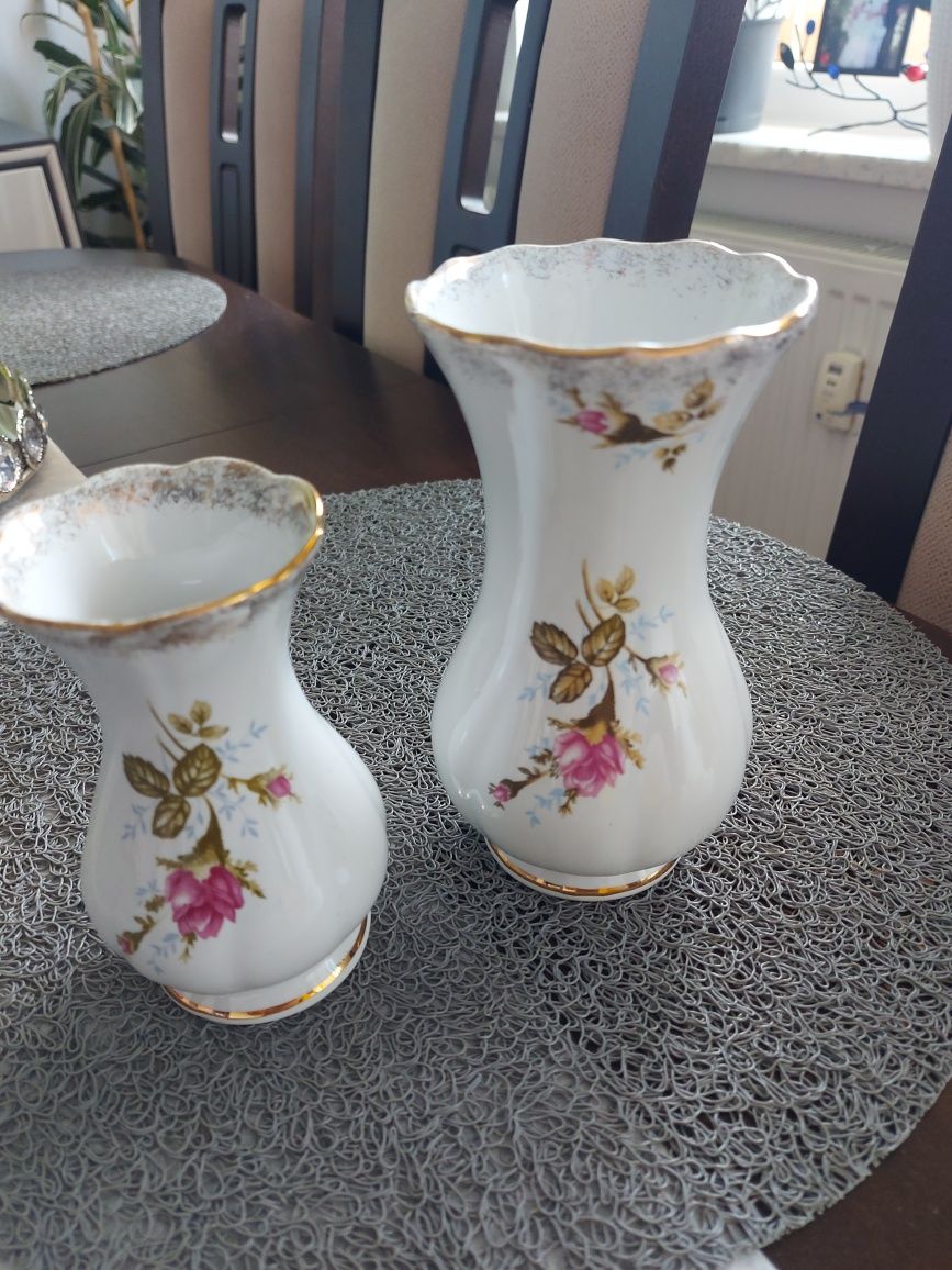 Porcelana Chodzież,wazon,świecznik