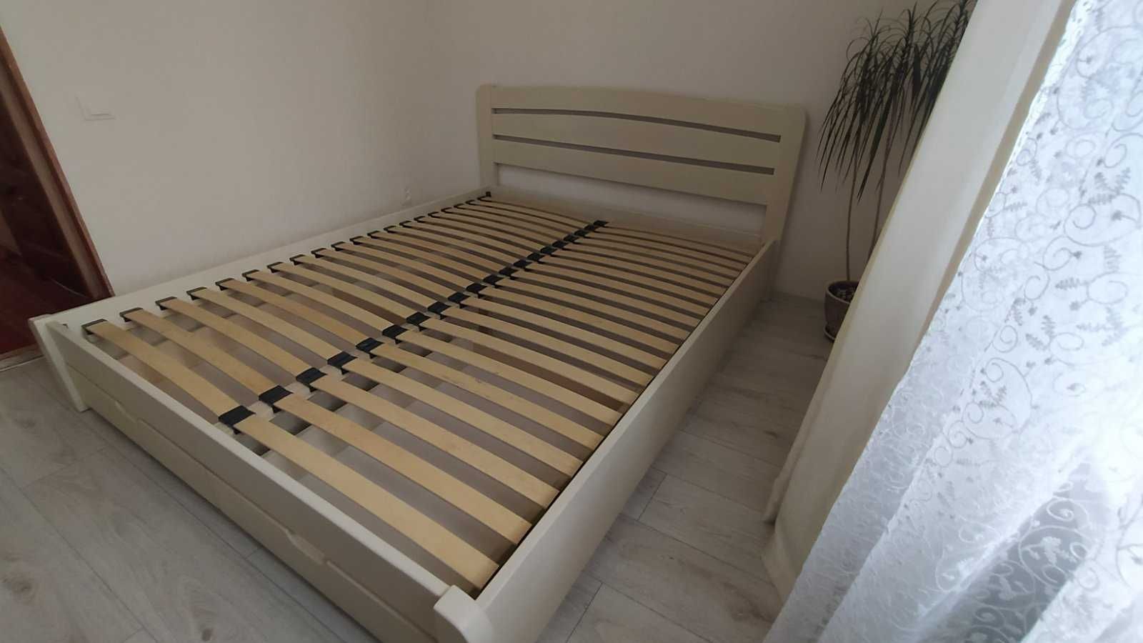 Ліжко з дерева Деревянная кровать Двоспальне ліжко(Дуга зашита)