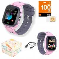 Smartwatch Dla Dzieci Zegarek Dziecięcy Lokalizator Lbs + Karta SIM
