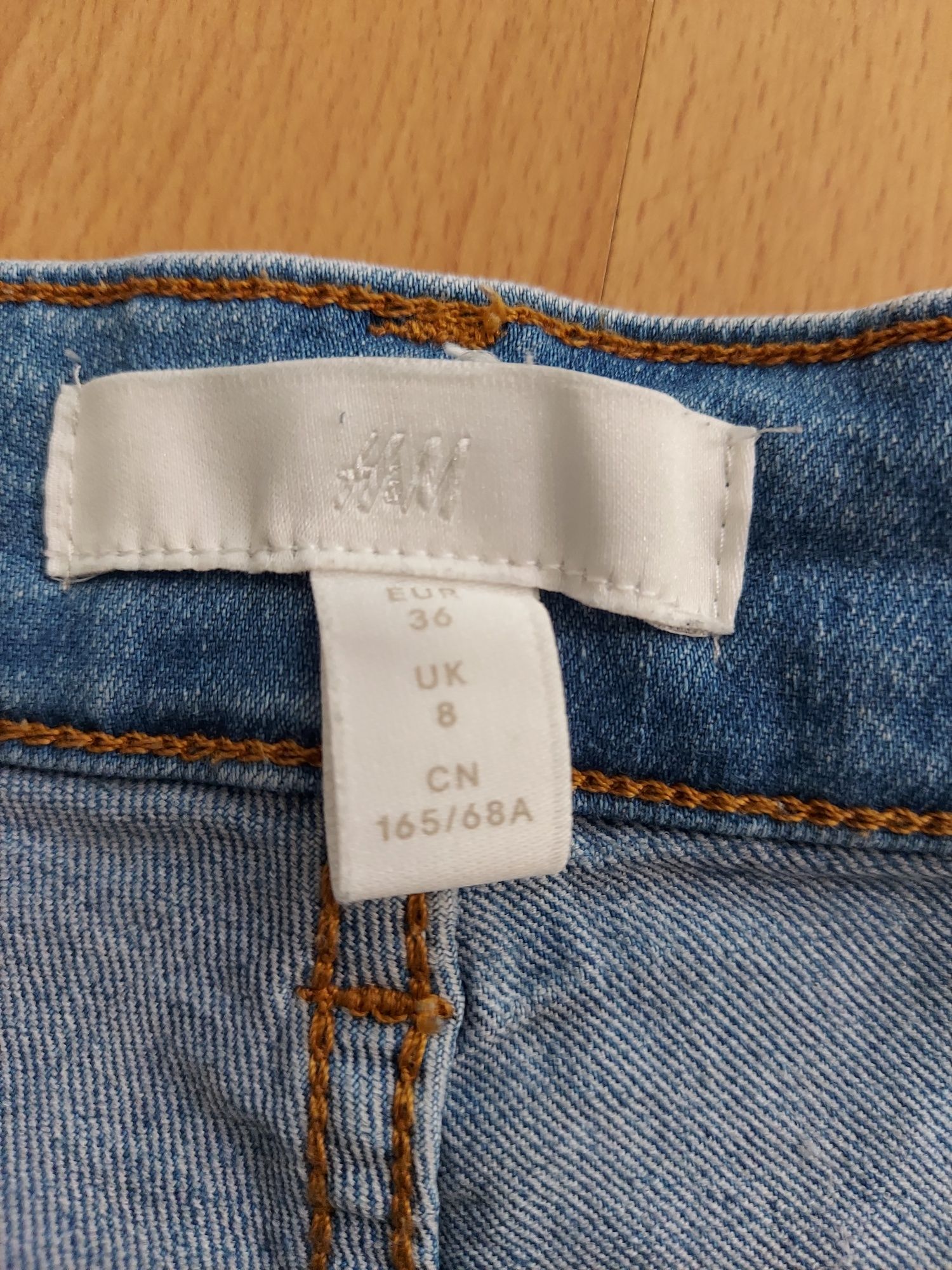 Szorty dżinsowe H&M roz.36 S , krótkie spodenki, laicra