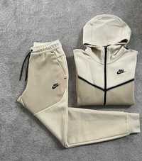 Nike tech fleece beżowy